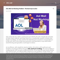 AOL Mail not Working Problem- The best way to solve