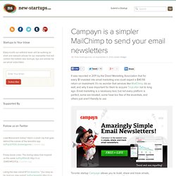 Campayn is a simpler MailChimp for Email Newsletters - New-Startups
