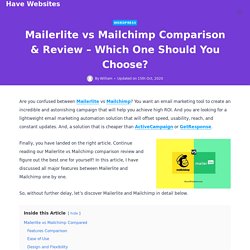 Mailerlite Vs Mailchimp – Which Is Better In 2020?