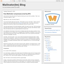 How Mailinator compresses email by 90%