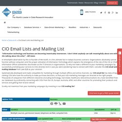 CIO Mailing Addresses