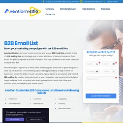 B2B Email List and Mailing List