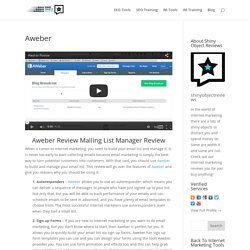 Aweber Review Mailing List Manager Review