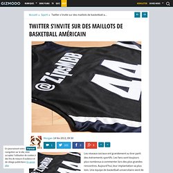 Twitter s'invite sur des maillots de basketball américain