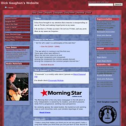 Main Page - Dick Gaughan's Website