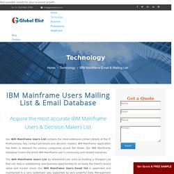 IBM Mainframe Email Database