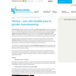 » Vienne – une ville modèle pour le gender mainstreaming - Observatoire de la Charte européenne