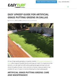 How to Maintain Artificial Grass Putting Greens in Dallas