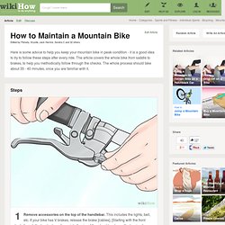 How to Maintain a Mountain Bike: 13 steps (with pictures)