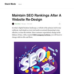 Maintain SEO Rankings After A Website Re-Design