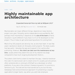 Highly maintainable app architecture · aplus.rs