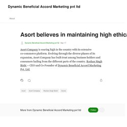 Dynamic Beneficial Accord Marketing Pvt.Ltd - Dynamic Beneficial Accord Marketing pvt ltd