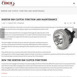Horton Fan Clutch: Function & Maintenance