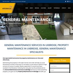 General Maintenance Services in Uxbridge