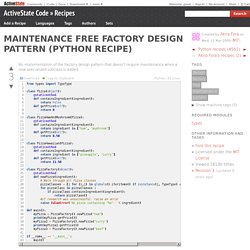 Maintenance free Factory design pattern