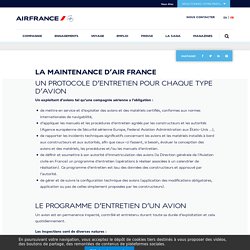 La maintenance d'Air France
