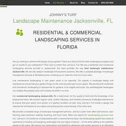 Landscape Maintenance Jacksonville, FL