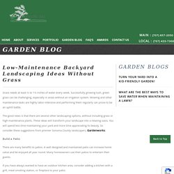 Low-Maintenance Backyard Landscaping Ideas Without Grass