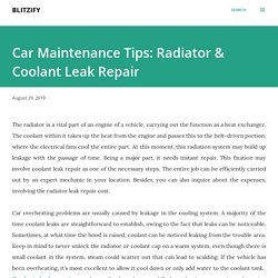 Car Maintenance Tips: Radiator & Coolant Leak Repair