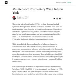 Maintenance Cost Rotary Wing In New York - Emily Jones - Medium