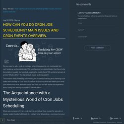 Tech Maintenance with Cron Job Scheduling