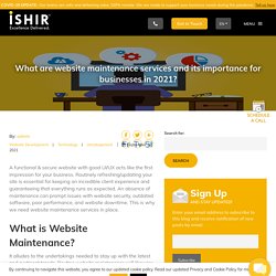 Website Maintenance Services: An Ultimate Guide for 2021-2022