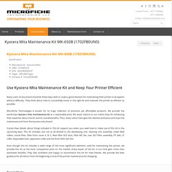 Kyocera Mita Maintenance Kit MK-650B - Microfiche Technologies