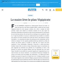 Le maire lève le plan Vigipirate - Le Parisien
