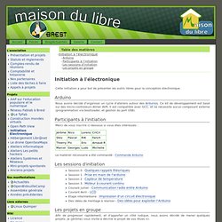 Maison du Libre Brest - initiation à electronique