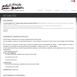 Maison Jean Boudou - Actualités - Actualités