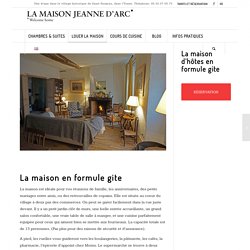 La maison d’hôtes en formule gite