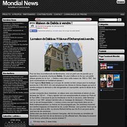 La maison de Dalida située à Montmartre est à vendre !