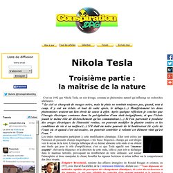 Nikola Tesla, la maîtrise de la nature