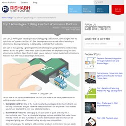 Know Top 3 Advantages of Zen cart eCommerce Platform for Business