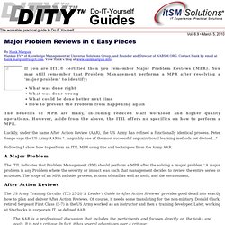 Major Problem Reviews in 6 Easy Pieces