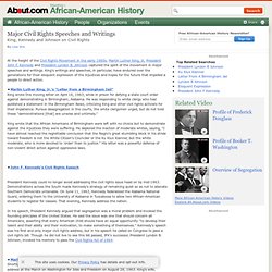 Major Civil Rights Speeches and Writings