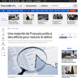 Une majorité de Français prêts à des efforts pour réduire le déficit