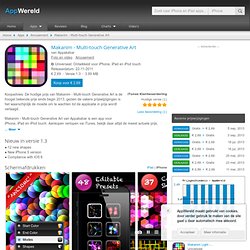 Makanim - Multi-touch Generative Art - iPhone & iPad app op AppWereld