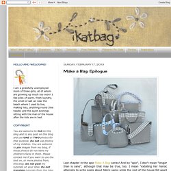 ikat sac: faire un sac: Epilogue