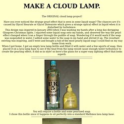 Make a cloud lamp.
