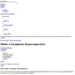 Make a Graphene Supercapacitor