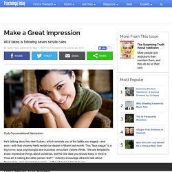 Make a Great Impression