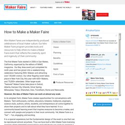 Make a Maker Faire - Maker Faire