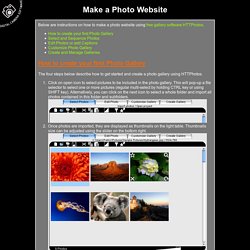 Make a Photo Website