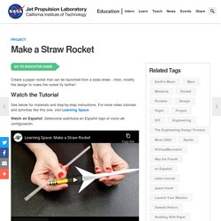 Make a Straw Rocket Project