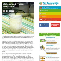 Make-Ahead Frozen Margaritas - blended, frozen in mason jars, ready to serve