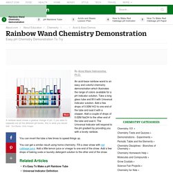 Make an Acid-Base Rainbow Wand