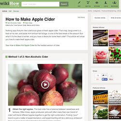 How to Make Apple Cider: 15 Steps