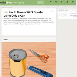 How to Make a Wi Fi Booster Using Only a Beer Can: 8 steps