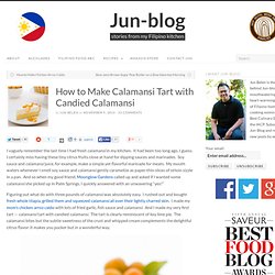 How to Make Calamansi Tart with Candied Calamansi